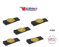Black Men's Tie Gift Boxes Socks Gift Boxes 10 pack with Gold Gift for You Tag