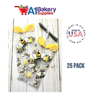 Honey Bees Cello Bags, 25 Pack