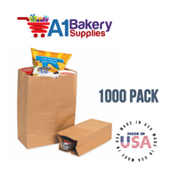 Kraft Flat Merchandise Bags, Medium, 1000 Pack - 5"x7-1/2"