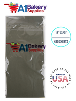 Tapestry Green Tissue Paper Squares, Bulk 480 Sheets, Premium Gift Wrap and Art Supplies for Birthdays, Holidays, or Presents by A1BakerySupplies, Large 15 Inch x 20 Inch