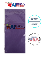 Lavender Tissue Paper Squares, Bulk 24 Sheets, Premium Gift Wrap and Art Supplies for Birthdays, Holidays, or Presents by A1BakerySupplies, Small 20 Inch x 26 Inch