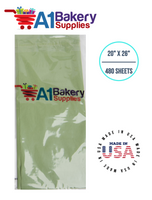 Sage Tissue Paper Squares, Bulk 480 Sheets, Premium Gift Wrap and Art Supplies for Birthdays, Holidays, or Presents by A1BakerySupplies, Large 20 Inch x 26 Inch