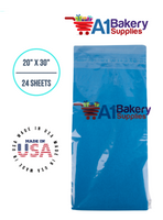 Brilliant Blue Color Tissue Paper 20 Inch x 30 Inch - 24 Sheets